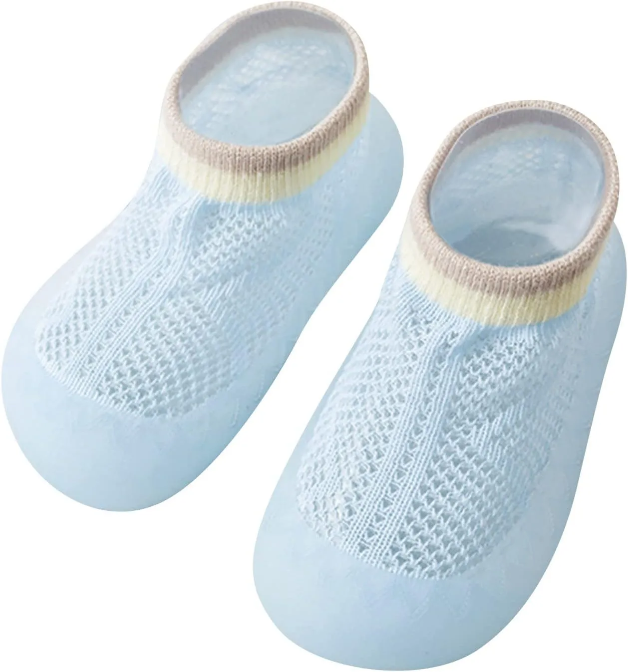 sfdgfhyf Unisex Child Warm Slippers Sole Summer Baby Slipper Girls Breathable 0-36Months Soft Kids (Light Blue, 0-6 Months)
