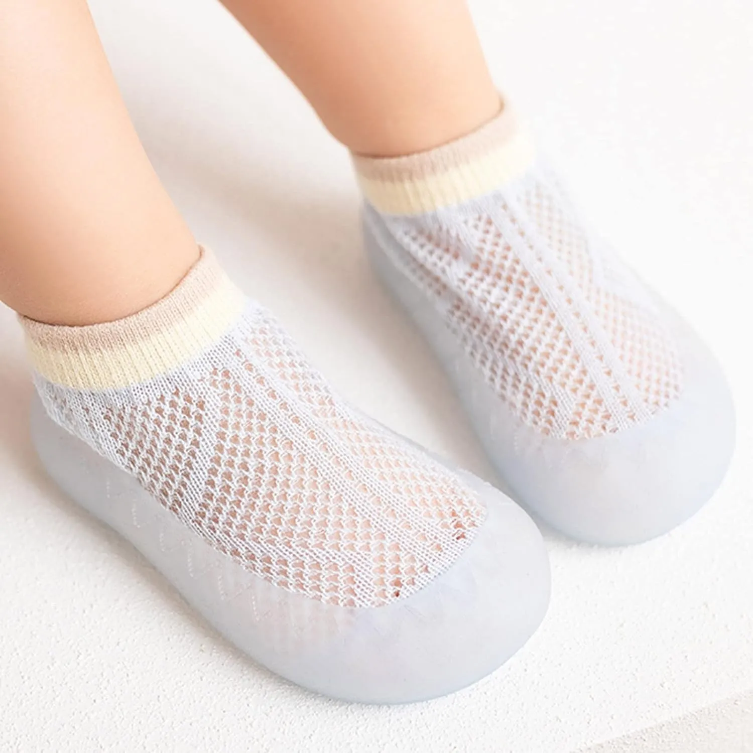 sfdgfhyf Unisex Child Warm Slippers Sole Summer Baby Slipper Girls Breathable 0-36Months Soft Kids (Light Blue, 0-6 Months)