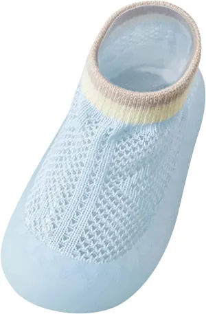 sfdgfhyf Unisex Child Warm Slippers Sole Summer Baby Slipper Girls Breathable 0-36Months Soft Kids (Light Blue, 0-6 Months)