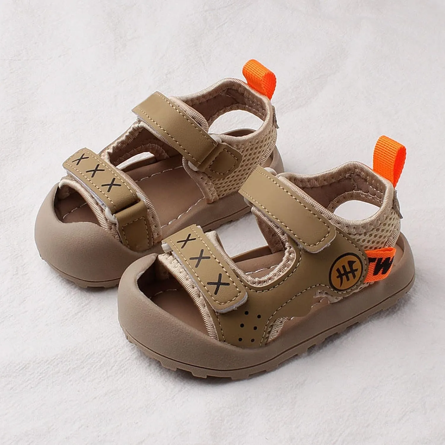 sfdgfhyf Unisex Toddler Girls Party Shoes Baby Shoes Boys' Baotou Sandals Walking Shoes Soft Sole Baby Female Sandals