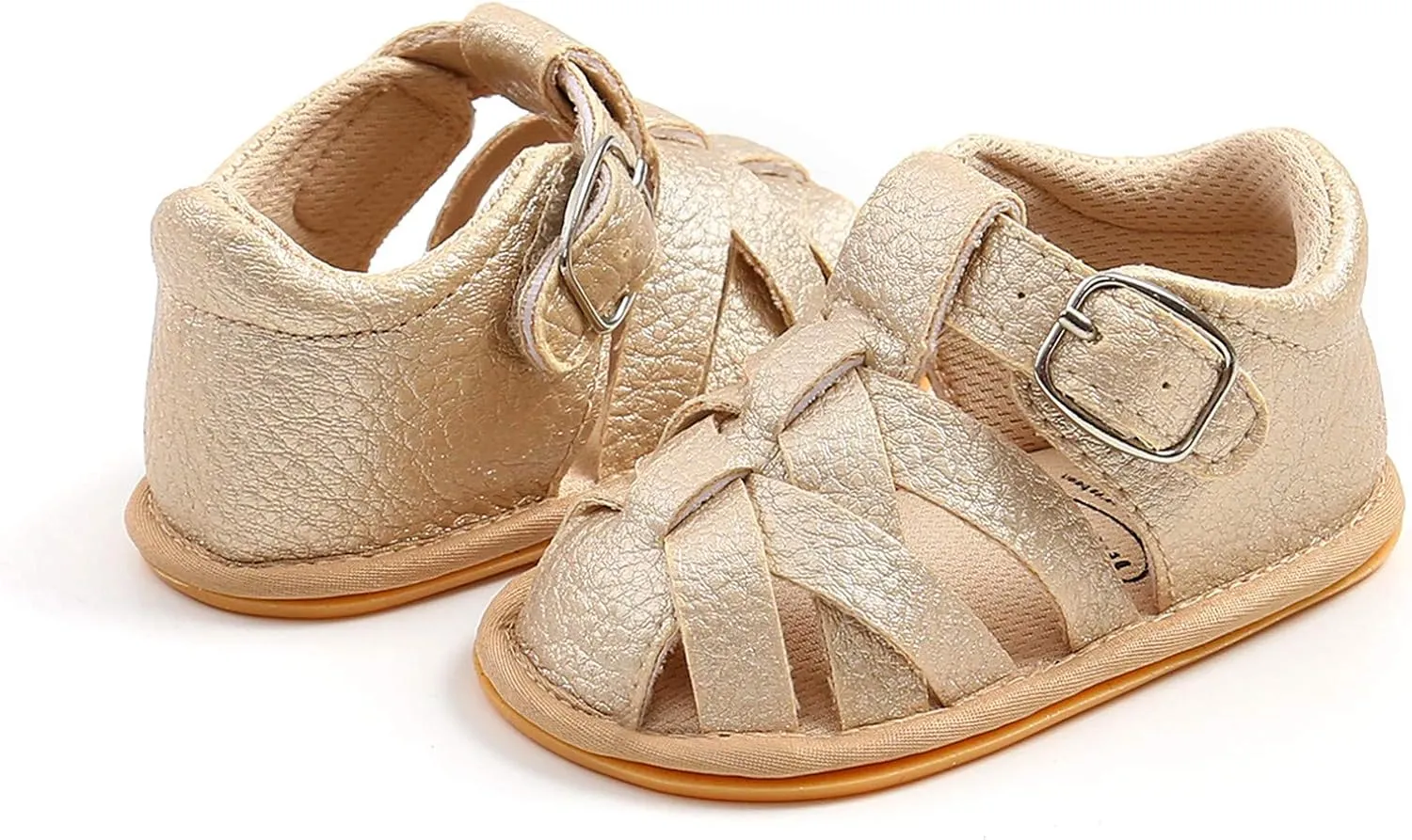 Soft Rubber Girls Flat Sandals Walking Shoes Baby Boys Non-Slip Sole Summer Baby Shoes Stand Alone Slides for Kids