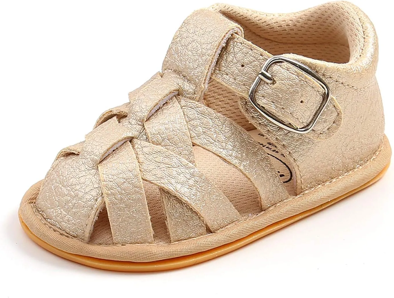 Soft Rubber Girls Flat Sandals Walking Shoes Baby Boys Non-Slip Sole Summer Baby Shoes Stand Alone Slides for Kids