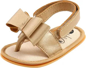 Sole Bow Sandals Shoes Rubber Non-Slip Baby Girls Summer Boys Soft Walking Flat Baby Shoes 4t Boys Sandals