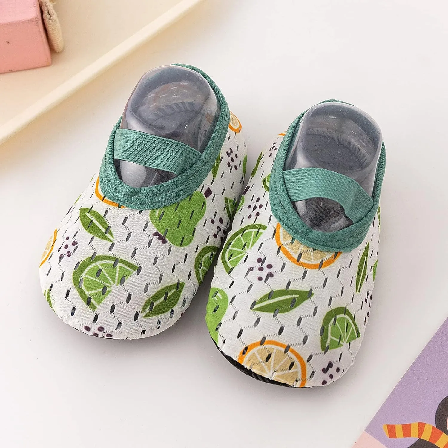 Spring and Summer Children Baby Toddler Shoes Boys and Girls Flat Bottom Lightweight Slip On Hollow Breathable Elastic Band Comfortable Shoes Kids Size 9