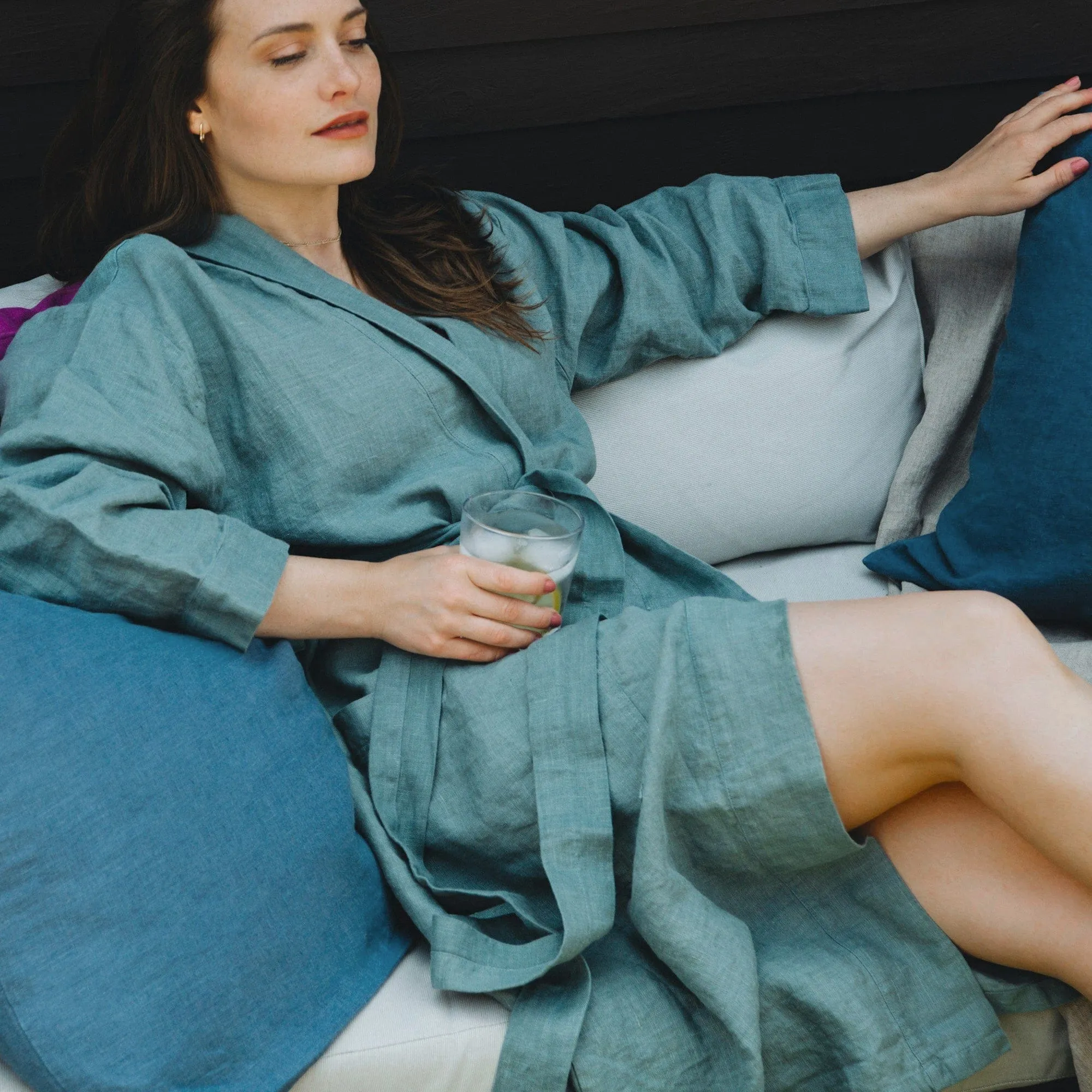St. Barts Linen Robe