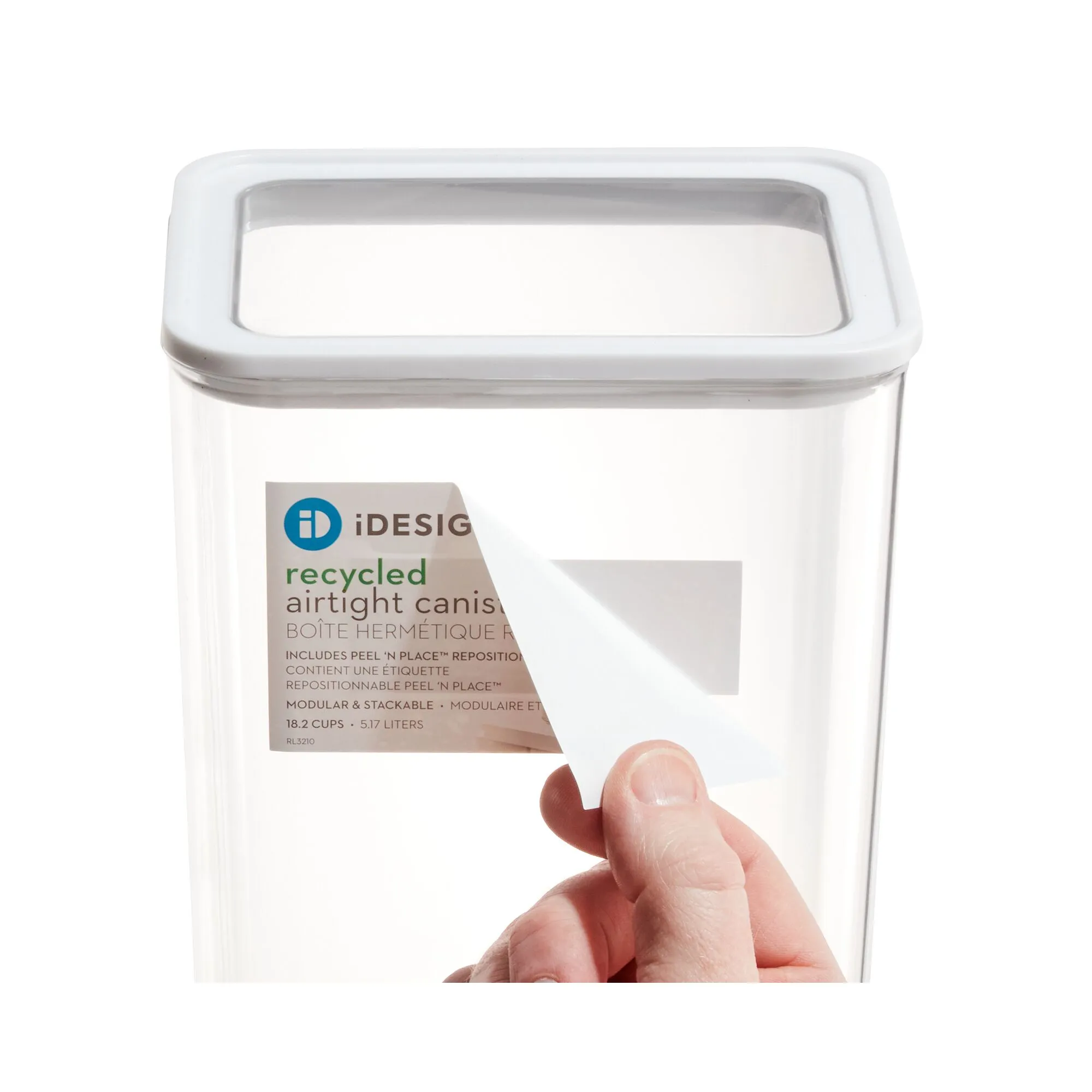 Stackable Canister made with Recycled Plastic