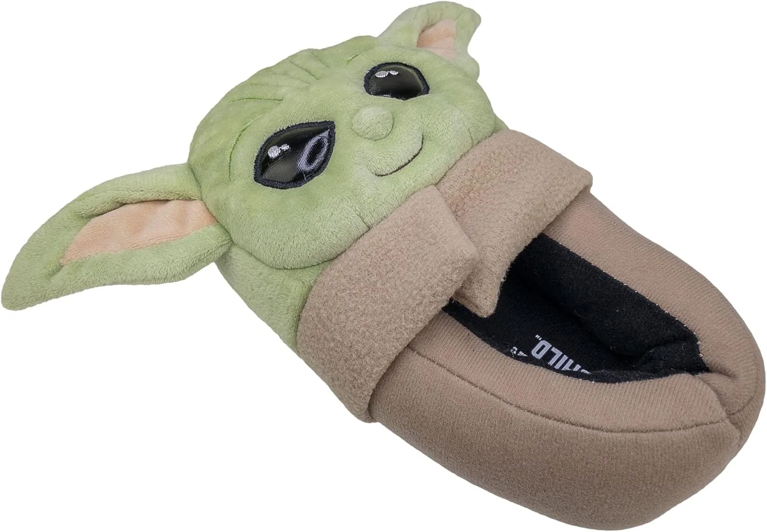 STAR WARS The Mandalorian, Grogu Baby Yoda Boys Slipper Full Body, Kids Size 11/12 to 4/5