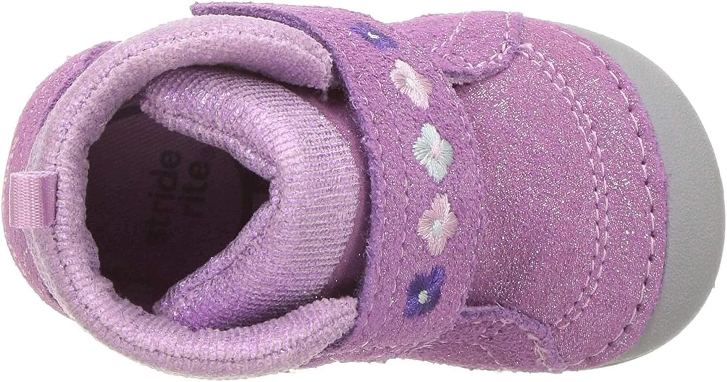 Stride Rite Baby-Girl's Sophie Adjustable Suede Boot Ankle