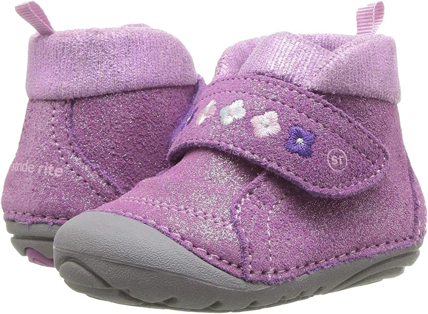 Stride Rite Baby-Girl's Sophie Adjustable Suede Boot Ankle
