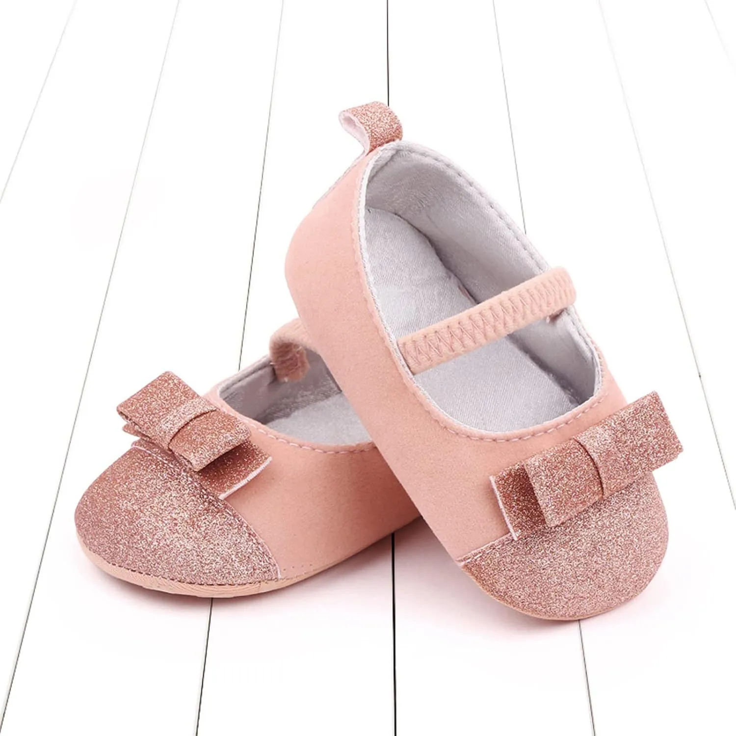 Summer Kids Infant Toddler Shoes Girls Casual Shoes Flat Lightweight Elastic Band Slip On Sequin Upper 12 Month Shoes