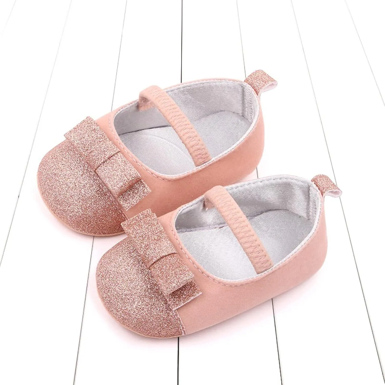 Summer Kids Infant Toddler Shoes Girls Casual Shoes Flat Lightweight Elastic Band Slip On Sequin Upper 12 Month Shoes