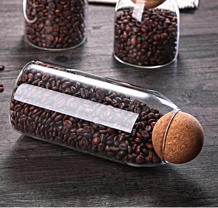 Teega Glass Storage Bottle with Cork Sets (3in1)