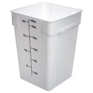 Thunder Group PLSFT002PP 2 QT White Polycarbonate Food Storage Container