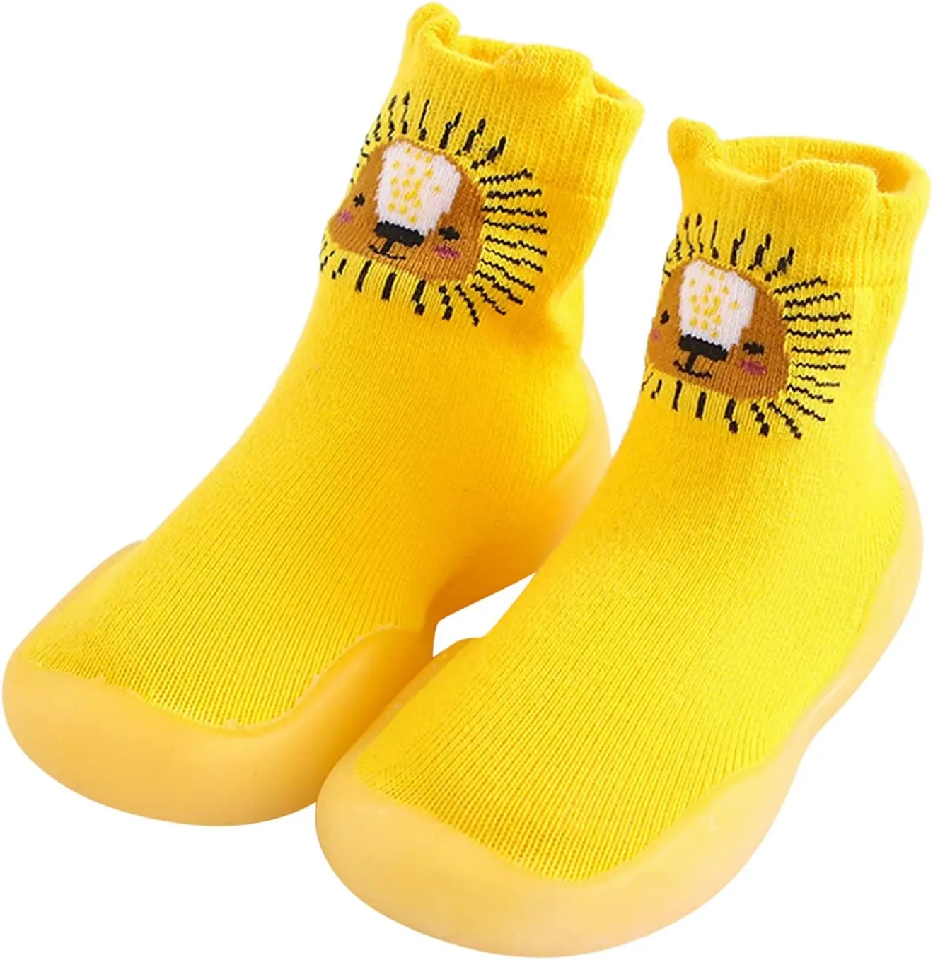 Toddler Baby Boys Girls Solid Warm Knit Soft Sole Rubber Shoes Socks Slipper Slippers for Men Non Slip