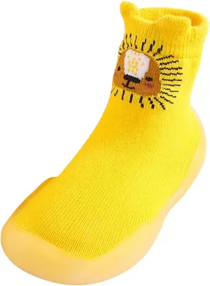 Toddler Baby Boys Girls Solid Warm Knit Soft Sole Rubber Shoes Socks Slipper Slippers for Men Non Slip