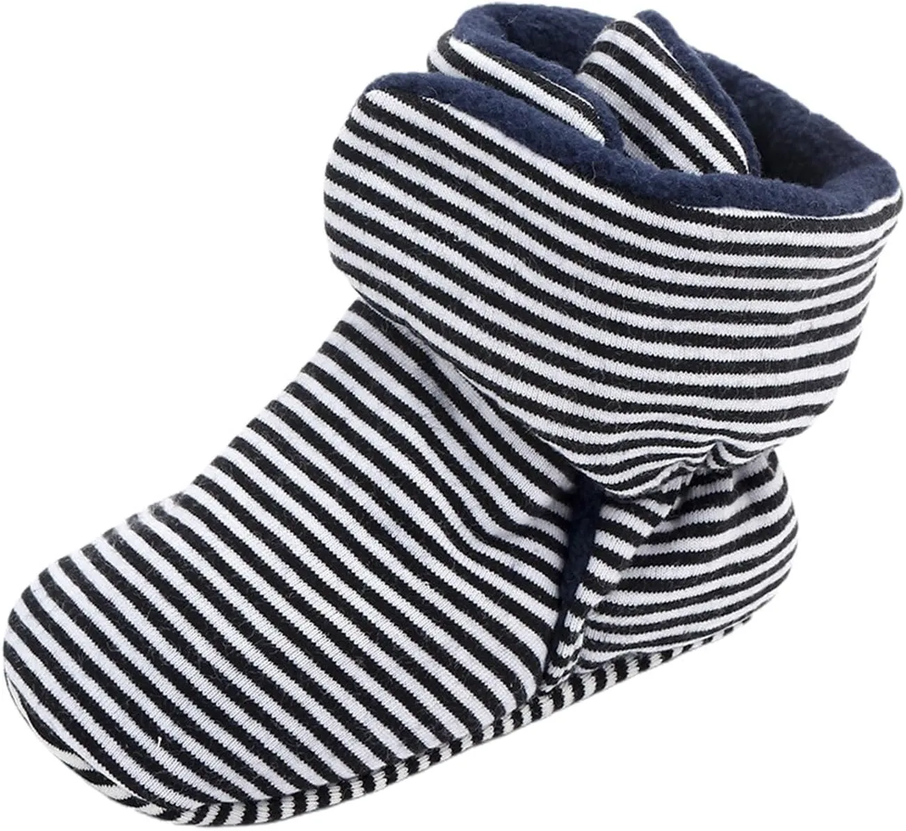 Toddler Baby Shoes Socks Solid Color Patchwork Knitted Plush Baby Socks Shoes for 0 to 12Months Shoes Boys Wide