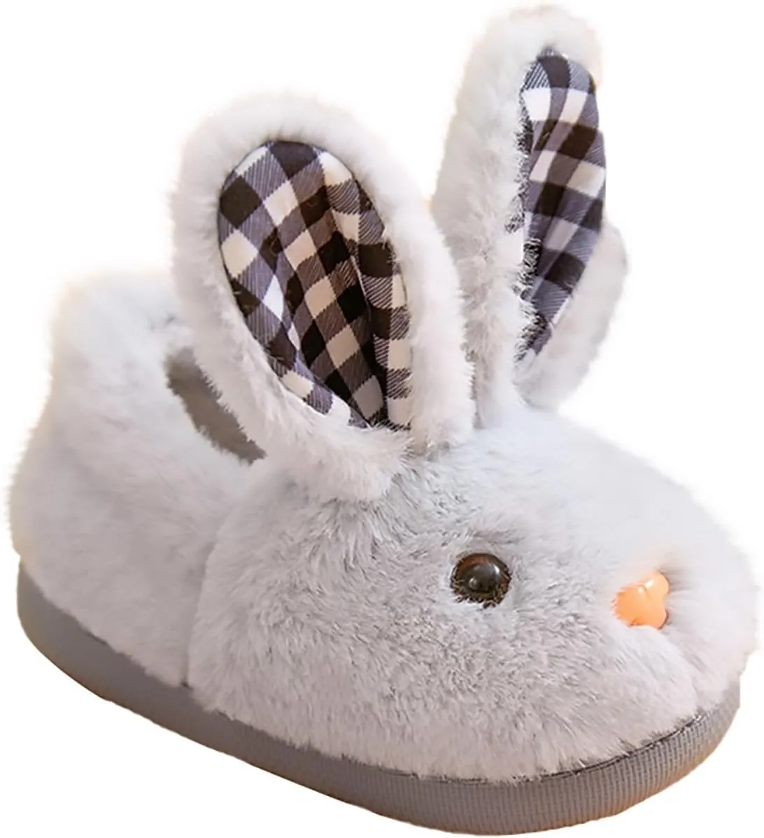 Toddler Bunny Slippers for Girls Boys Warm House Shoes for Kids Winter Home Slippers Indoor Non Slip Baby Slippers