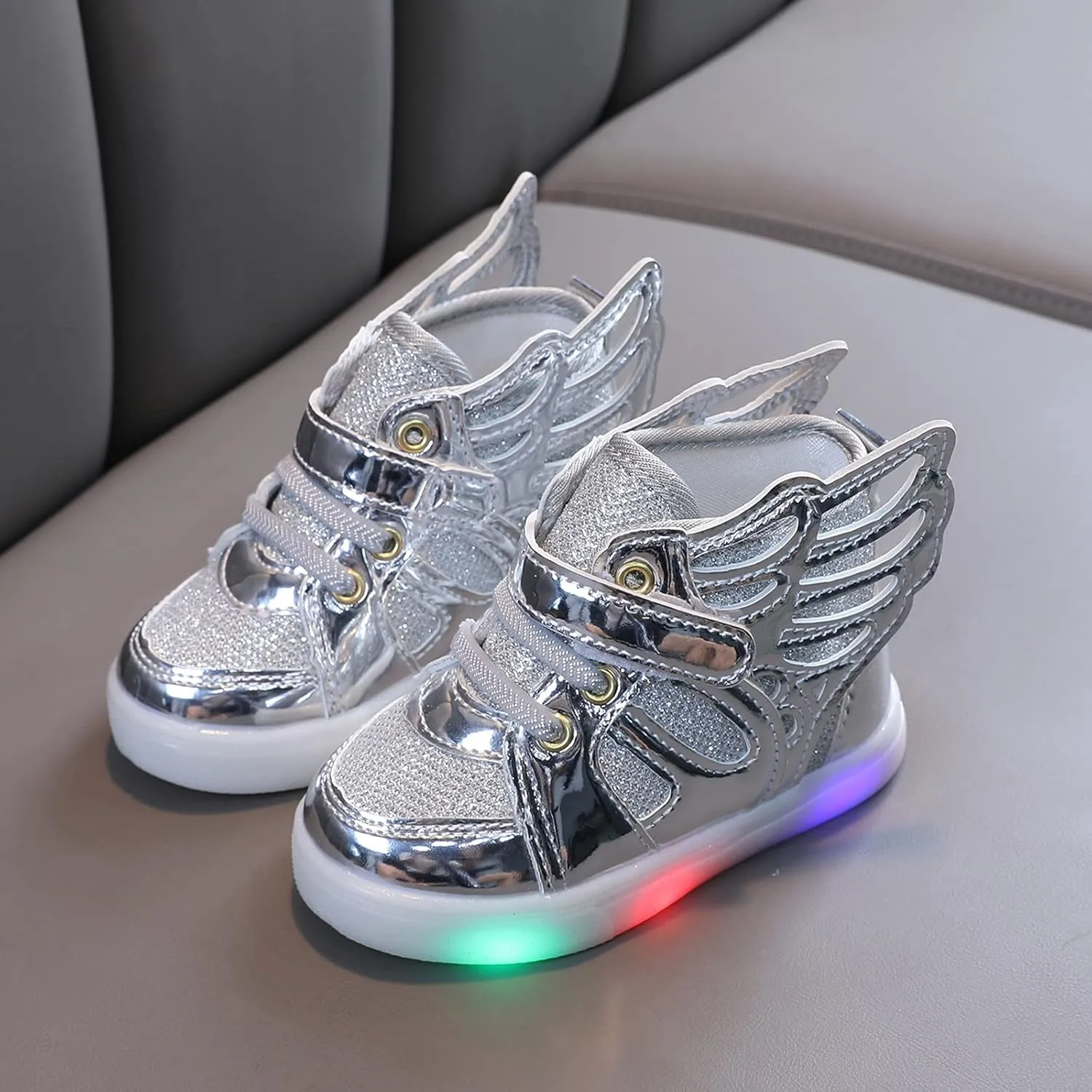 Toddler Girl Shoes, Kids Boys Girls Fashion LED Lights UP Sneaker Soft Sole Non Slip Sports Shoes Toddler Shoes