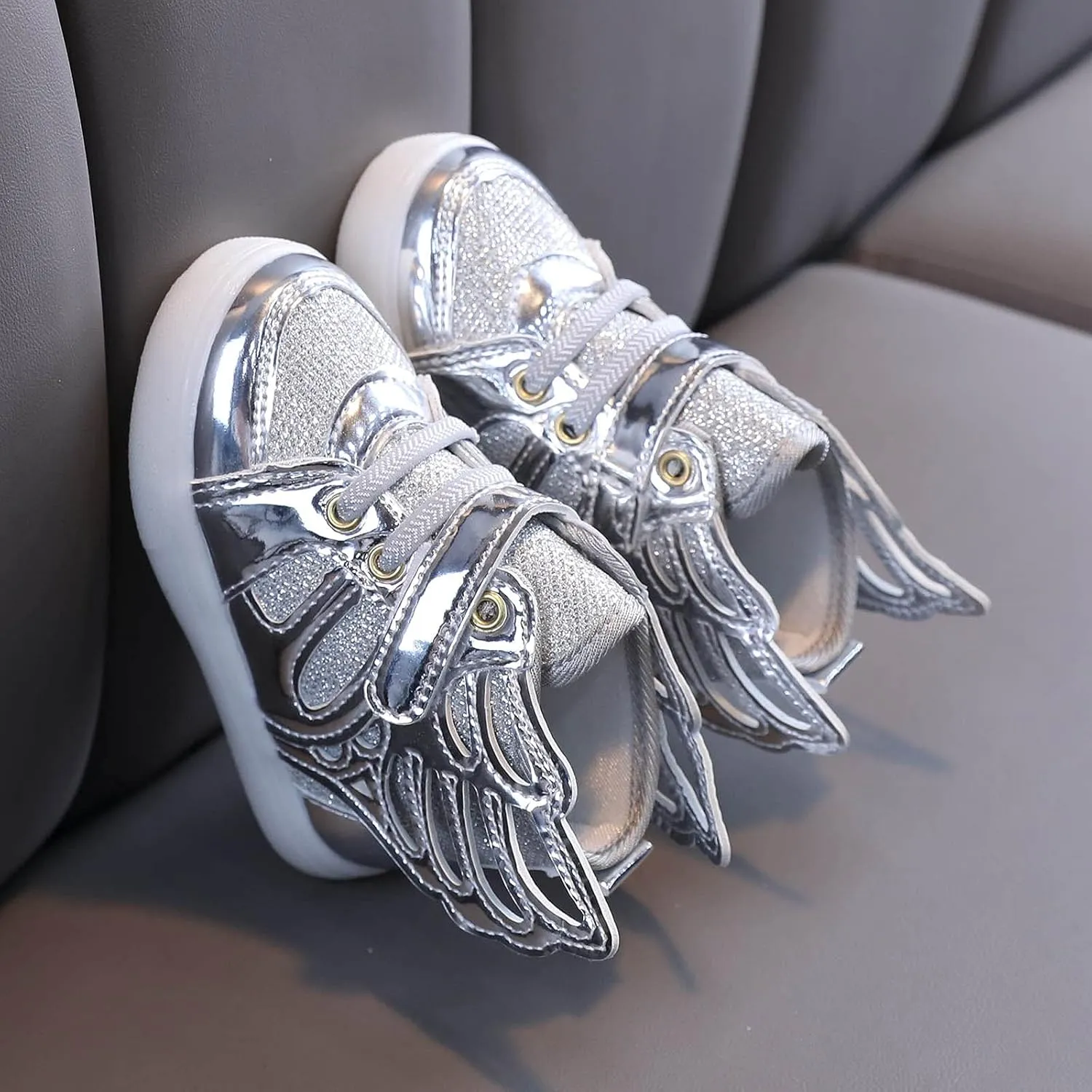 Toddler Girl Shoes, Kids Boys Girls Fashion LED Lights UP Sneaker Soft Sole Non Slip Sports Shoes Toddler Shoes