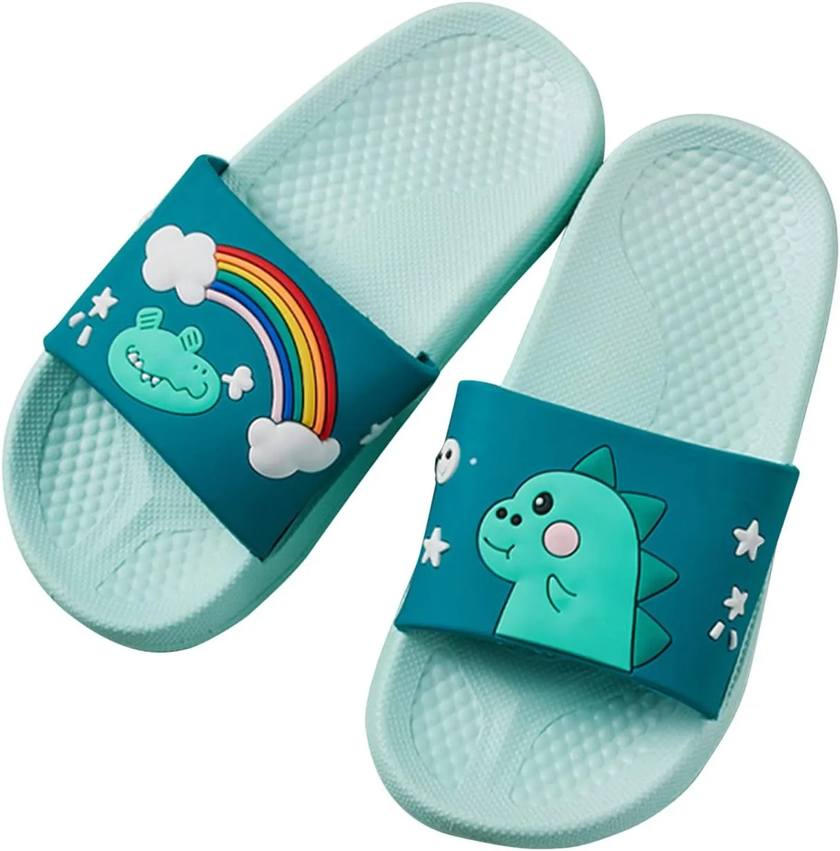 Toddler Girls Boy Shoes Baby Summer Cartoon Dinosaur Slippers Sandals Girl's Boys Bedroom Shower Indoor Slippers