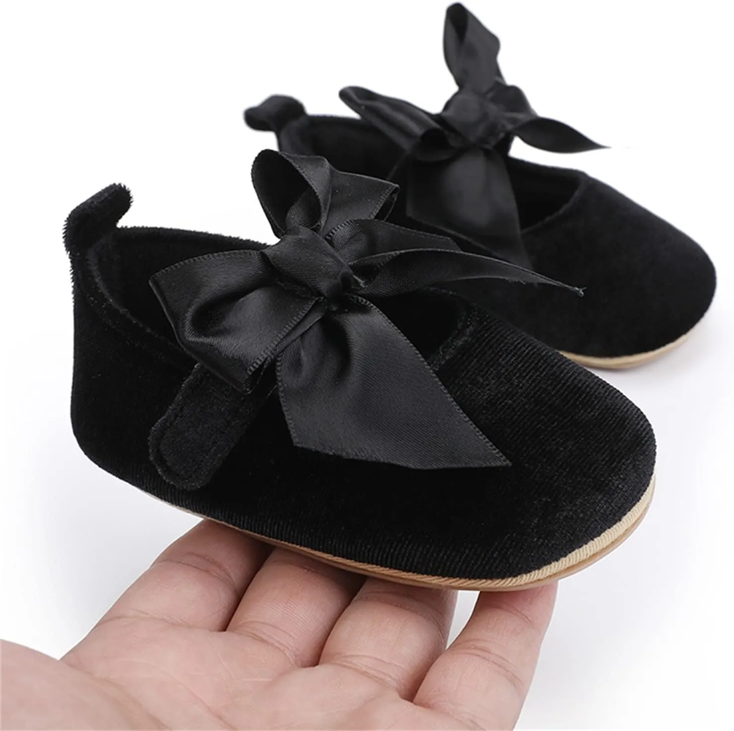 Toddler Kids Infant Girls Soild Bowknot Princress Shoes Soft Sole The Floor Barefoot Non Slip 5 Toddler Boy Shoe
