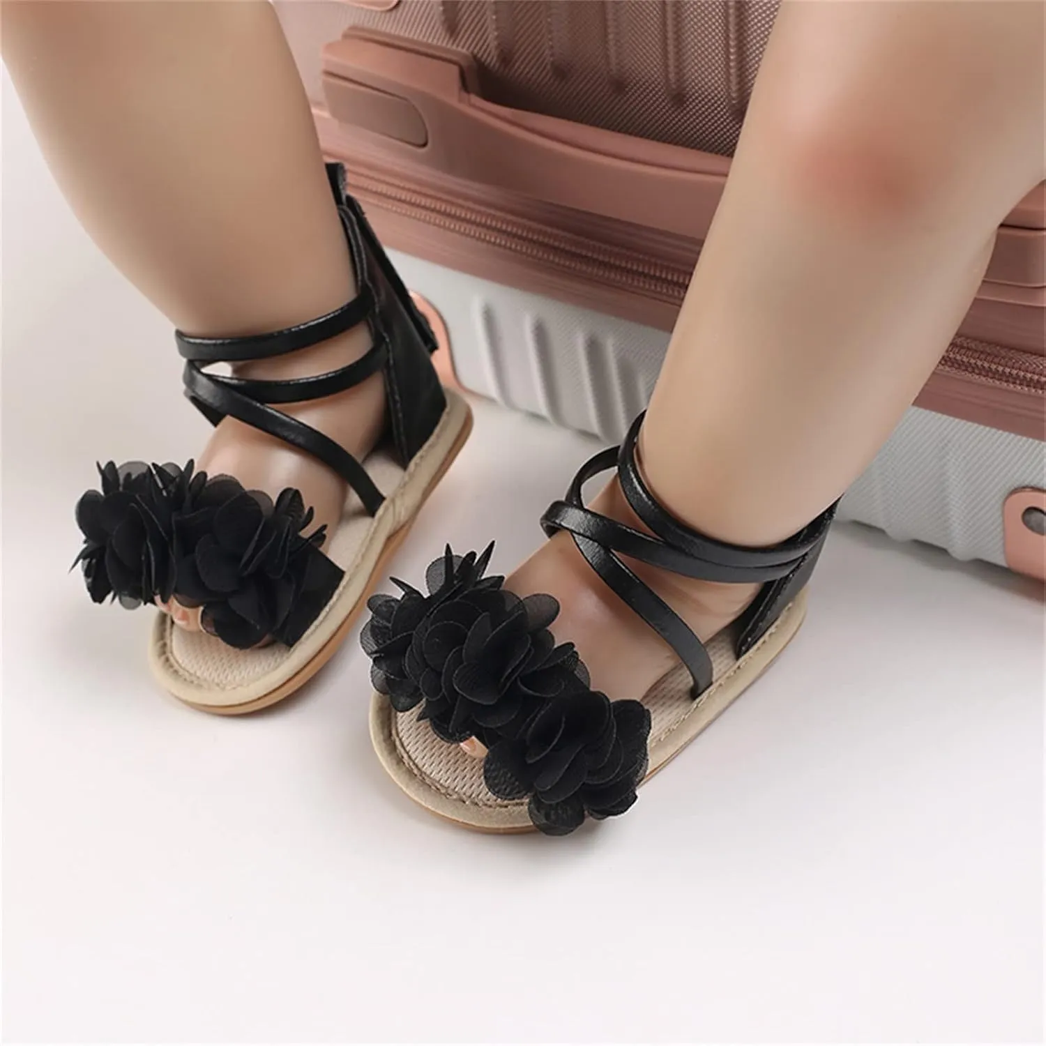 Toddler Kids Infant Girls Soild Colour Princress Shoes Sandals Soft Sole The Floor Barefoot Non Slip 5 Month Old Shoes