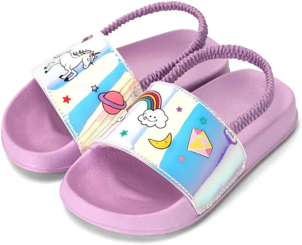 tombik Toddler Boys & Girls Beach/Pool Slides Sandals | Kids Water Shoes