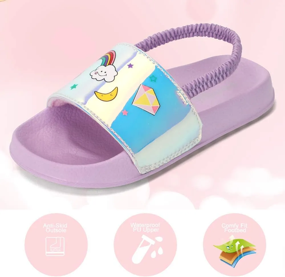 tombik Toddler Boys & Girls Beach/Pool Slides Sandals | Kids Water Shoes
