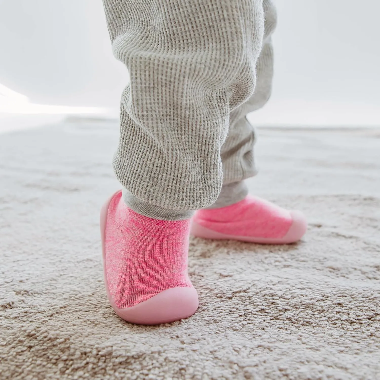 Travel Bug The Denver Baby Slipper Sock Walking Shoes with Rubber Soles
