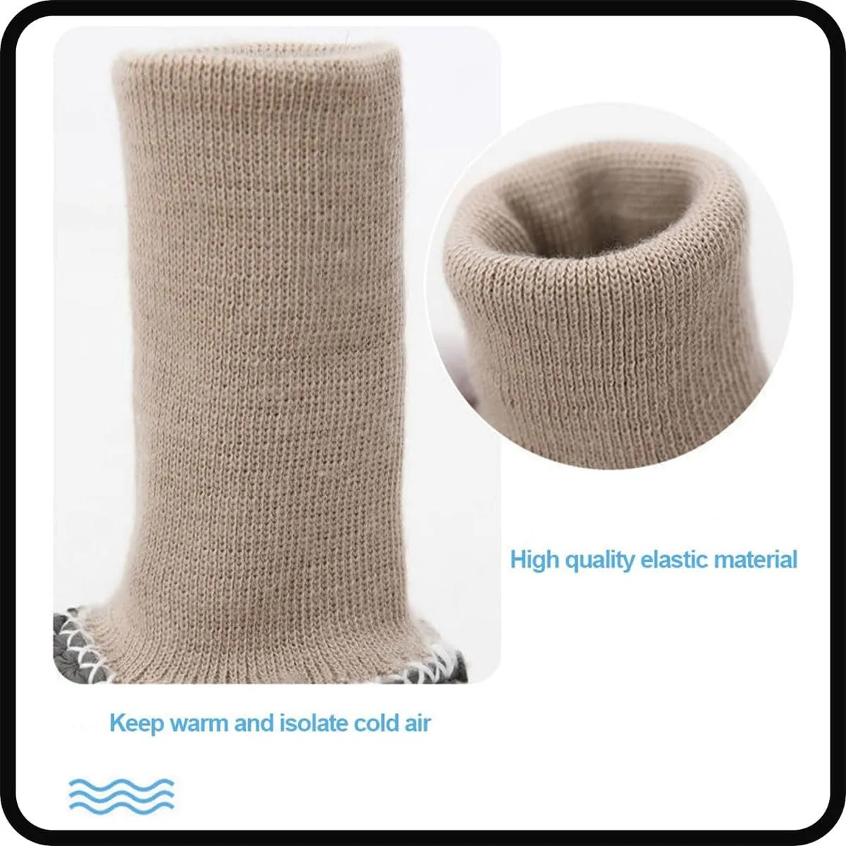 Warm Fur Baby Sock Shoes - Multiple Colors Baby Girls Toddler Winter Warm Shoes, Plush Shoes for Newborn Infant Toddler (12cm/ 4.7in0-6 Months,Camel)